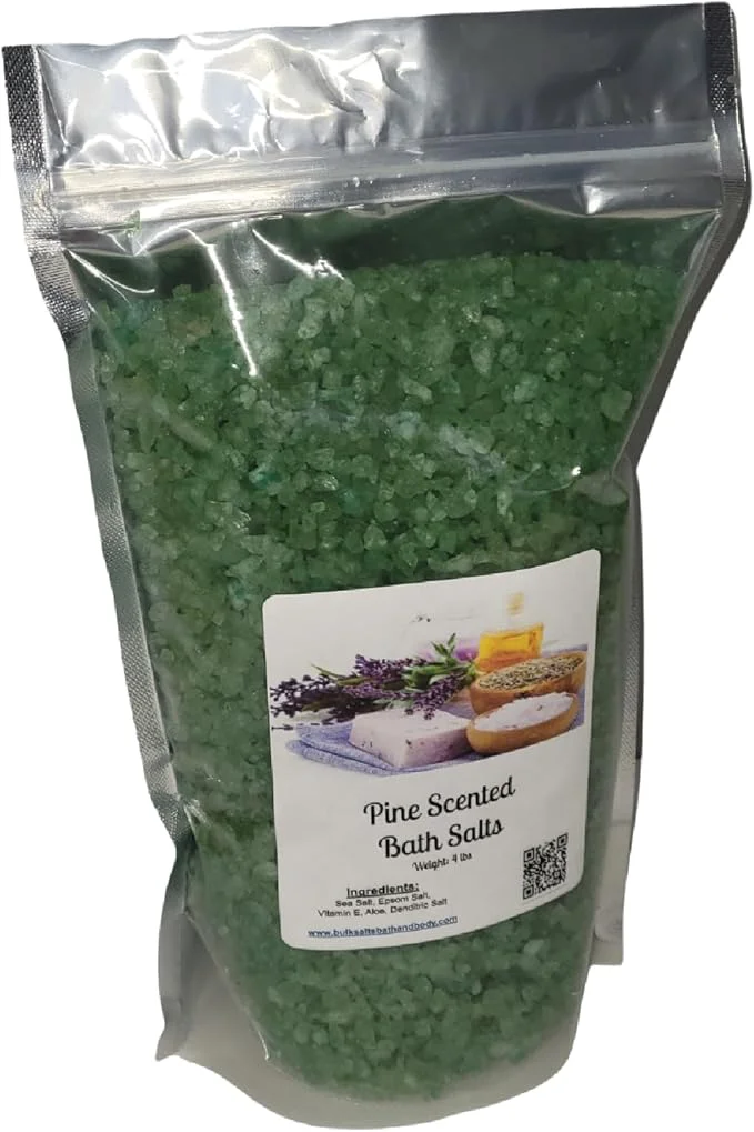 Certified Bath Salts 4lb Bag Choose Your Scent Epsom Salt Sea Salt Bathing Convenient