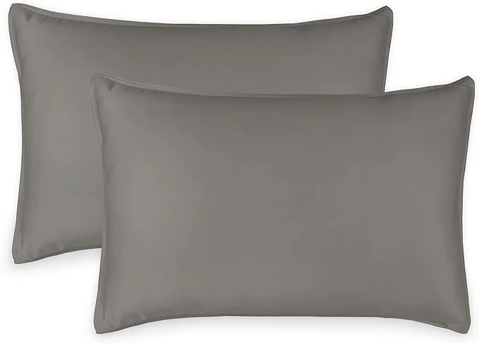 Powerful King Pillowcases by Pure Bamboo Organic Viscose Derived from Bamboo Luxuriously Soft amp Cooling Double Stitching Envelope Closure 2 King Pillowcases Graphite Proven