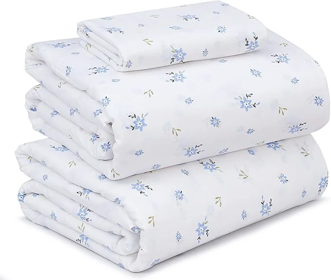 Casual RUVANTI Cotton Sheets – Twin XL Size Percale Bedding Cooling amp Breathable Floral Design Durable with a Crisp Soft amp Comfortable Feel 16 quot Deep Pocket 3-Piece Set Phulkari Official