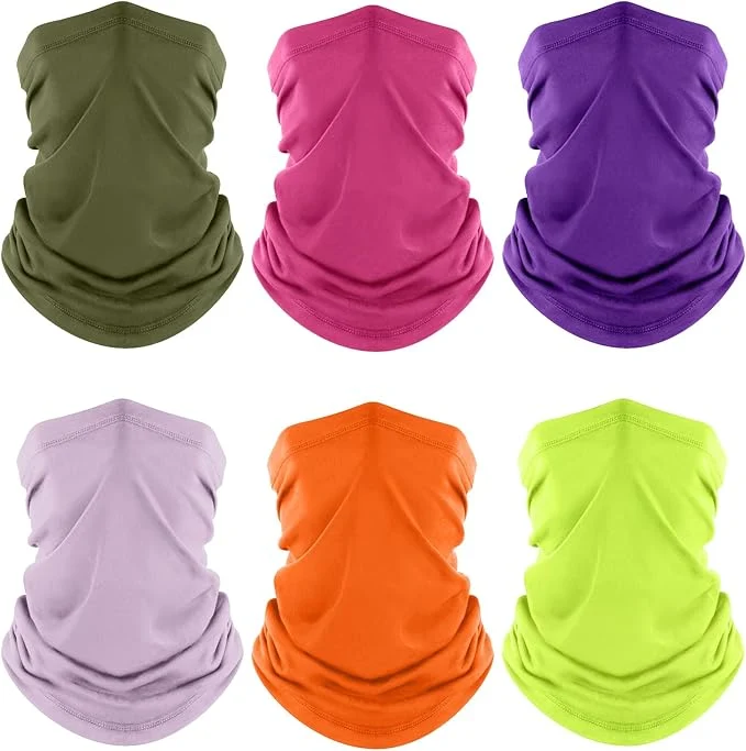 Recyclable Fuinloth Neck Gaiter 6 Pack Cooling UV Protection Bandana Face Mask Gator Scarf Exceptional