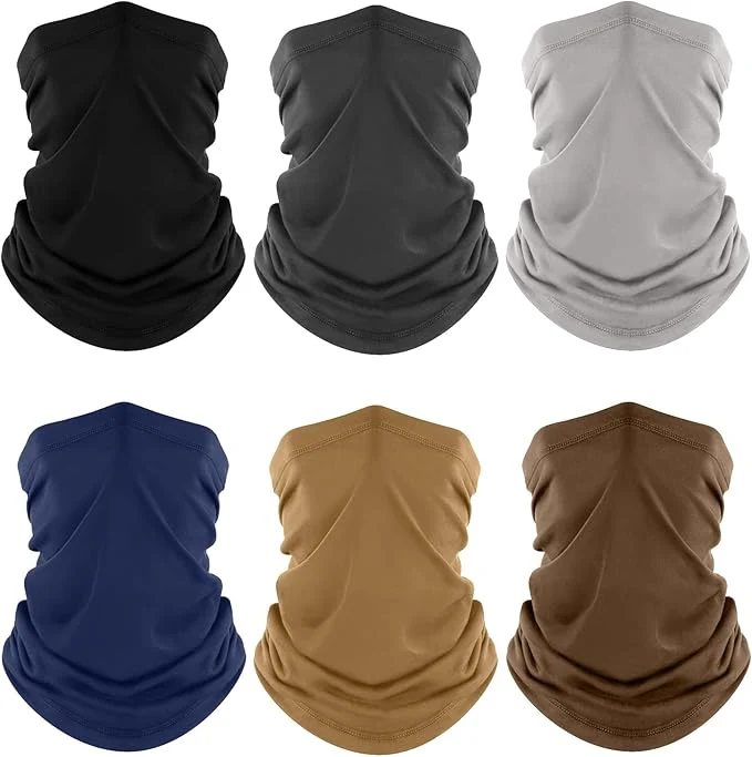 Fine Crafted Fuinloth Neck Gaiter 6 Pack Cooling UV Protection Bandana Face Mask Gator Scarf Genuine