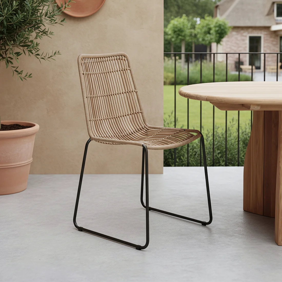 High-End Jane tuinstoel naturel Easy-to-Use