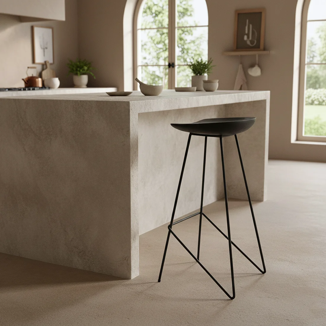 Fine Crafted Loft bar stool black Pure