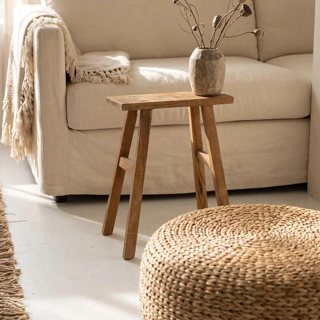 Luxury Java Carpenter bankje 40 cm User-Friendly