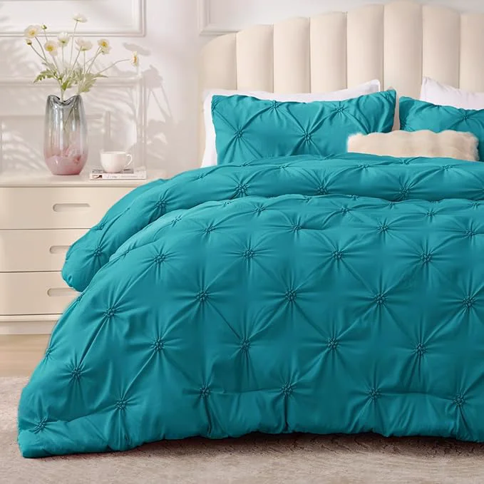 Next-Generation BEDELITE Teal Twin Comforter Set Sophisticated