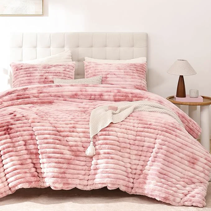 Quality Smoofy Fluffy Full Size Comforter Sets 3 Pieces Specialty
