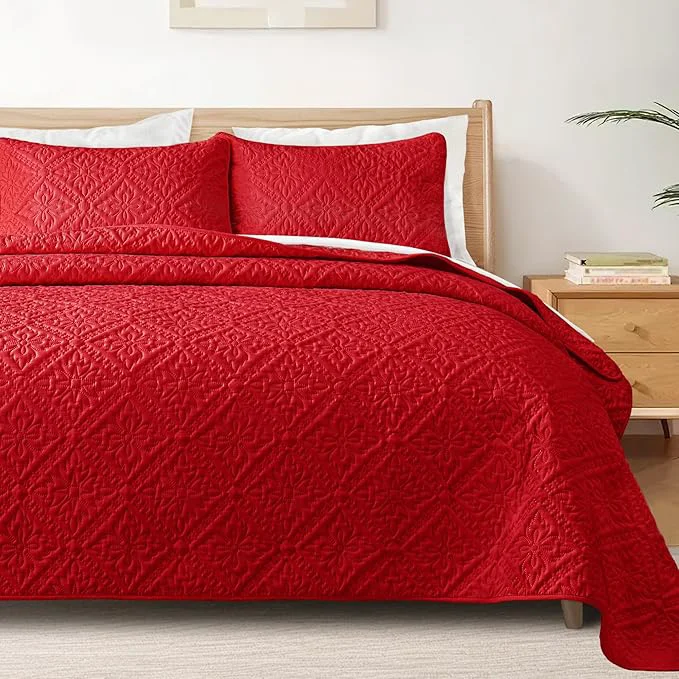 Trusted Exclusivo Mezcla Queen Quilt Bedding Set Lightweight Soft Bedspreads Coverlets Authentic