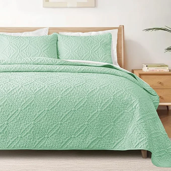 Selected Exclusivo Mezcla Queen Quilt Bedding Set Lightweight Soft Bedspreads Coverlets Organic