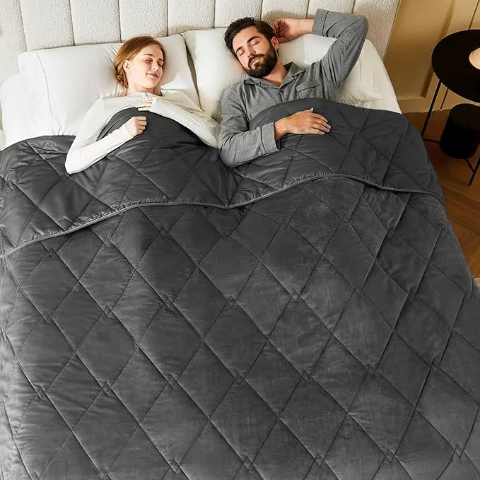 Original Design L'AGRATY King Size Weighted Blanket Sophisticated