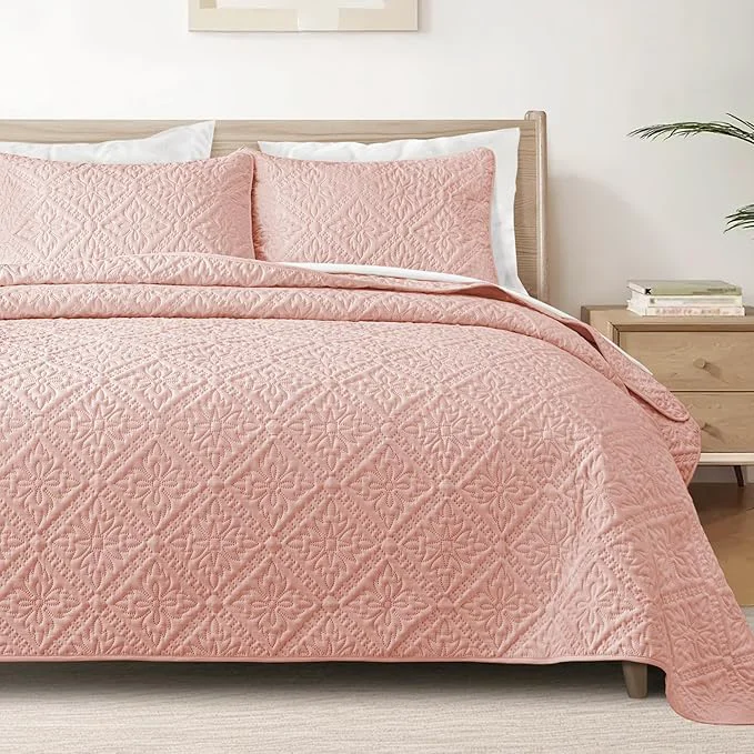 High-End Exclusivo Mezcla Queen Quilt Bedding Set Lightweight Soft Bedspreads Coverlets Excellent
