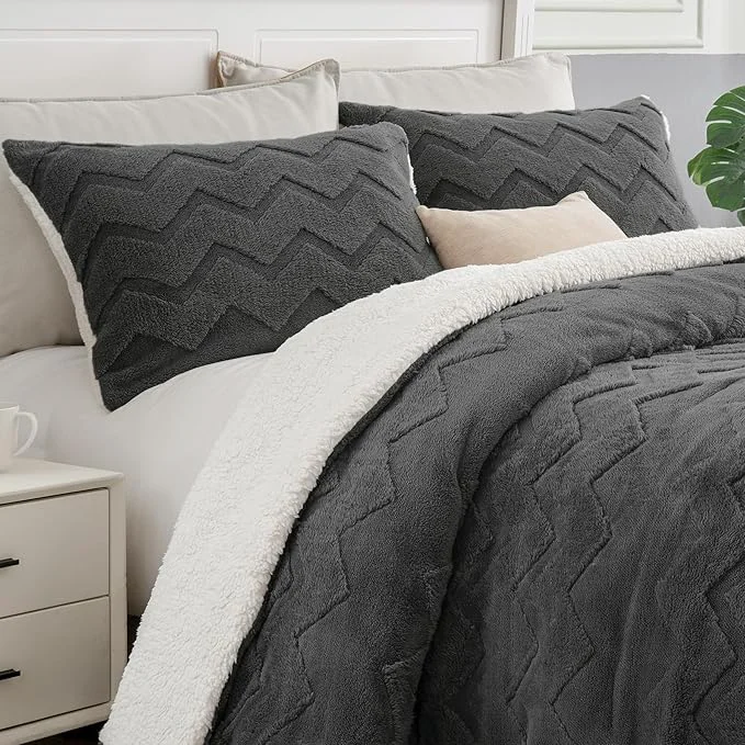 Lightweight BEDELITE Fluffy Queen Comforter Set Certified