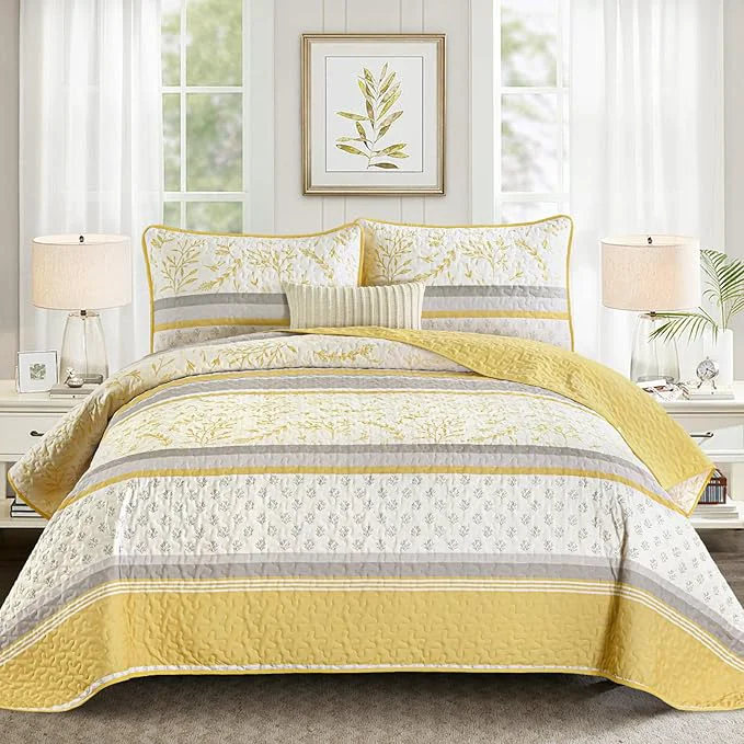 Responsible DJY Striped Quilt Set Queen Size High-Performance