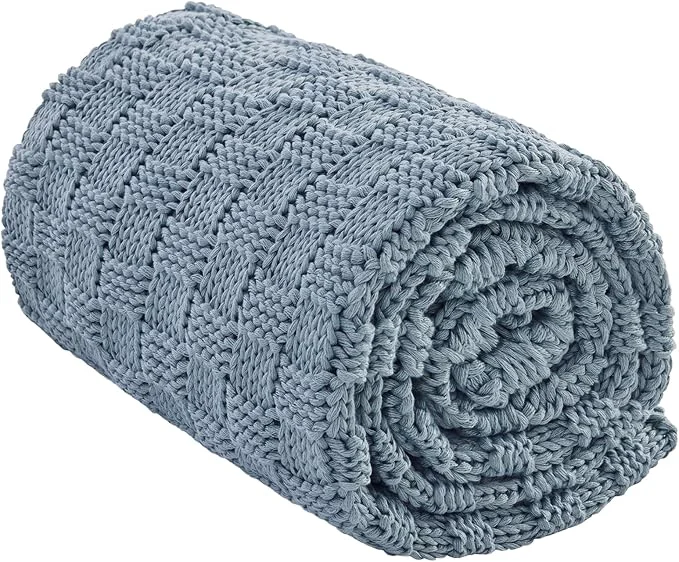 Next-Generation Knitted Weighted Blanket for Adult No Beads Heavy Blanket 50 x 60'' 10lbs Casual