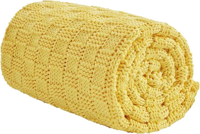 Smart Knitted Weighted Blanket for Adult No Beads Heavy Blanket 50 x 60'' 10lbs Genuine