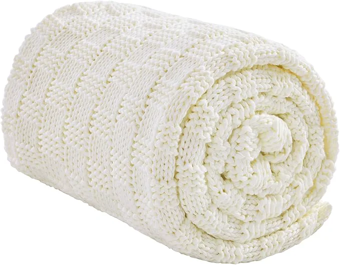Sophisticated Knitted Weighted Blanket for Adult No Beads Heavy Blanket 48 x 72'' 15lbs Luxury