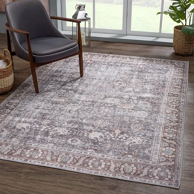 Expertly Made Bloom Rugs Washable 6' x 9' Rug Superior
