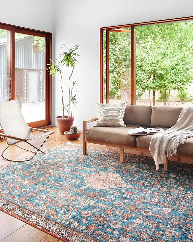 Outstanding Loloi Layla Collection LAY-10 Marine Clay 2'-3 x 3'-9 .13 Thick Accent Rug Fashionable