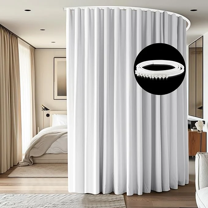 Expertly Made Room Divider Ceiling Mounted Curtains Track Sets Extra Wide Blackout Curtain Professional
