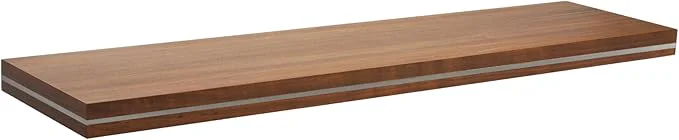 Eco-Friendly HÜNGSMART 60 Inch Wooden Floating Shelf – Supports 300lbs Stylish