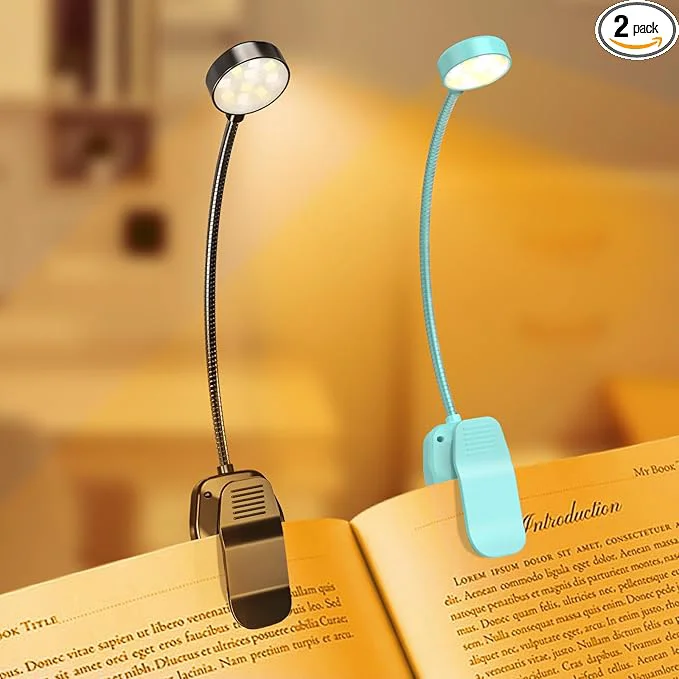 Natural 2 Packs Rechargeable Book Reading Light Prestigious