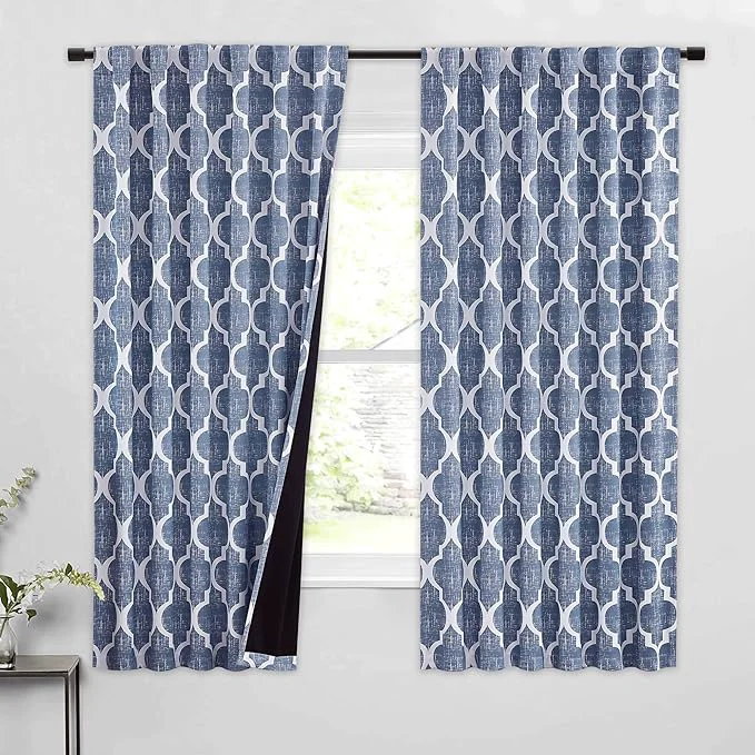Certified Beauoop Blackout Curtains 63 Inches Long 2 Panels Refined