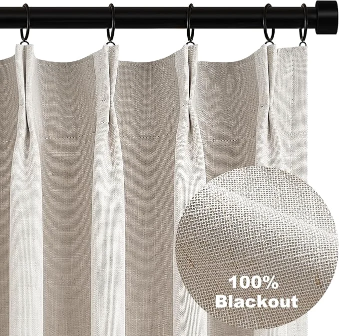 Sustainable Topfinel Pinch Pleated Curtains 96 Inch Long Blackout Thermal Insulated Durable