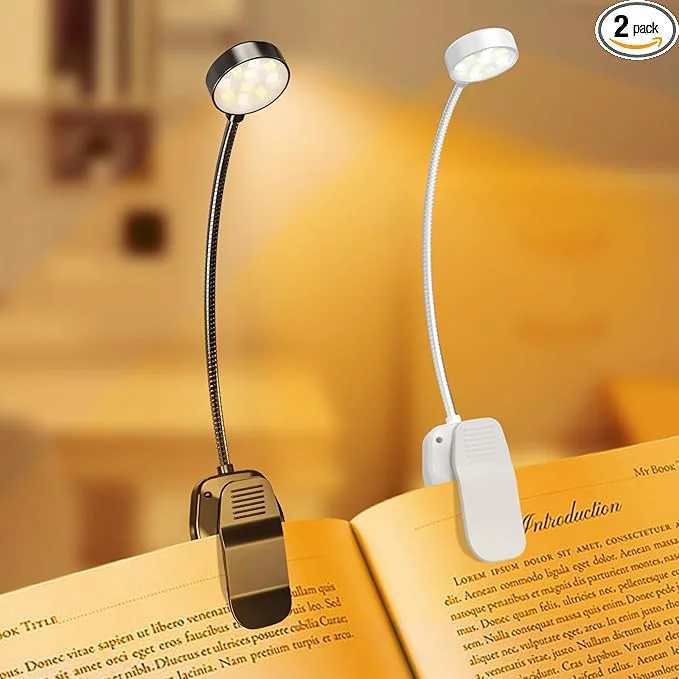 Sophisticated 2 Packs Rechargeable Book Reading Light Convenient