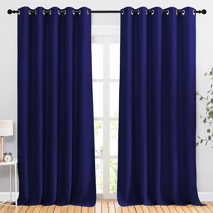 Flexible NICETOWN Bedroom Blackout 110 inch Curtains Durable