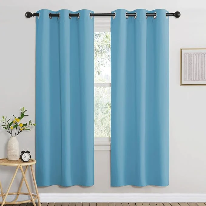 Trendy NICETOWN Window Curtains 72 inches Long Thermal Insulated Grommet Room Recyclable