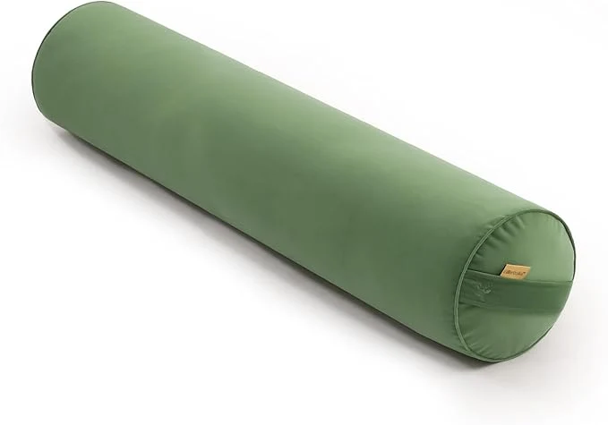 Optimized Bolster Pillow for Bed – Long Round Body Pillow for Adults Cuddle Pillow for Secure