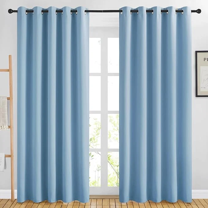 High-Grade NICETOWN Room Darkening Blue Curtains Selected