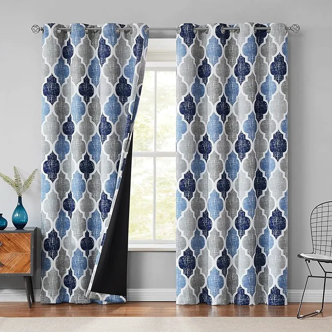 Unique Beauoop Blackout Curtains 90 Inches Long 2 Panels Contemporary