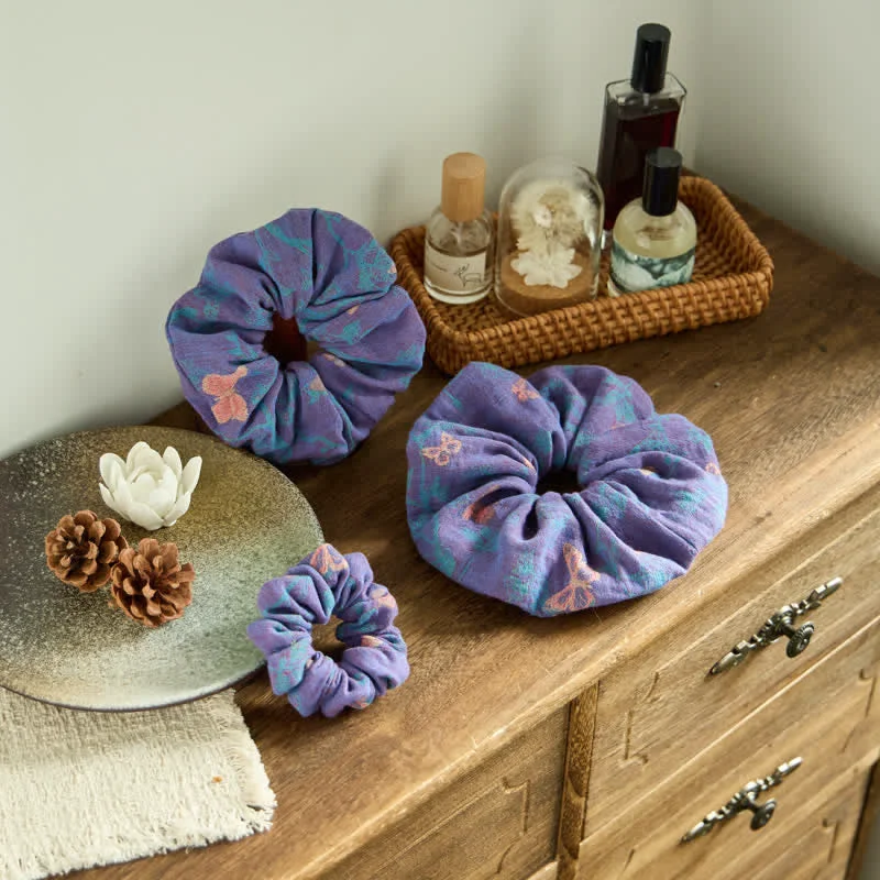Refined Ownkoti Butterfly Print Hair Ties 3 Pack Fashionable