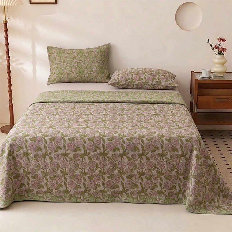 Classic Ownkoti Cozy Cottage Floral Cotton Bedspread Genuine