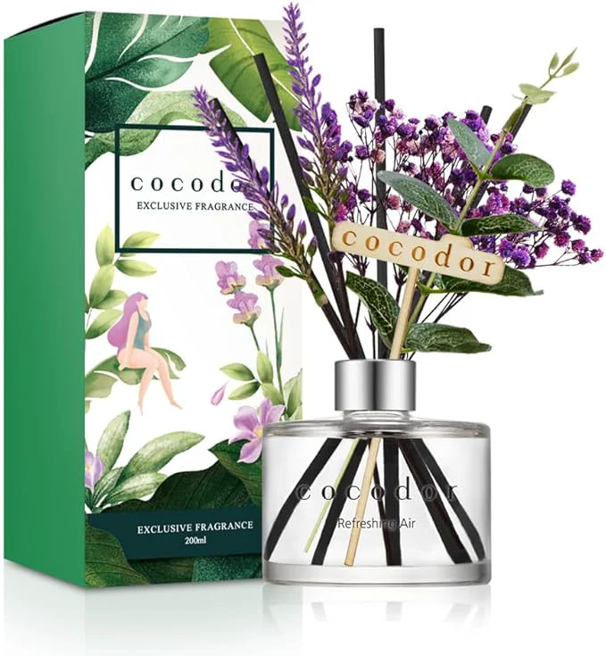 Selected COCODOR Lavender Reed Diffuser Refreshing Air 6.7oz 1Pack Home Fragrance Outstanding