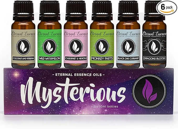 Fine Crafted Eternal Essence Oils Mysterious Set of 6 Premium Fragrance Oils Authentic