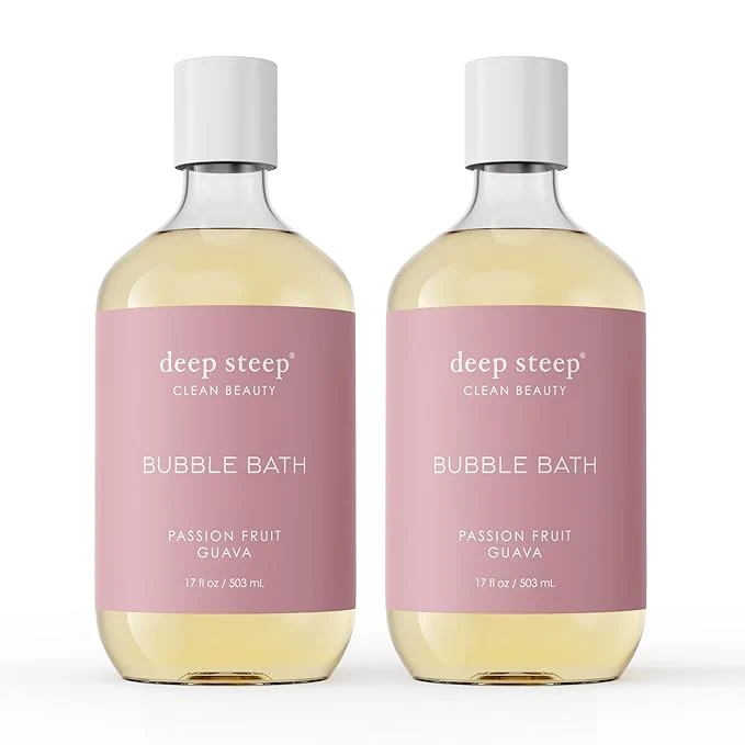 Refined Deep Steep Bubble Bath Passion Fruit Guava 17 oz – Hypoallergenic Clinically Luxury