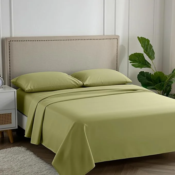 Optimized Carressa Linen Egyptian Cotton Full Size Sheets - 600 Thread Count Full Size Egyptian Cotton Sheets 4 PC Herb Garden Soft Cooling 16 quot Deep Pocket Sateen Weave Luxury Hotel Bed Sheet Set Solid