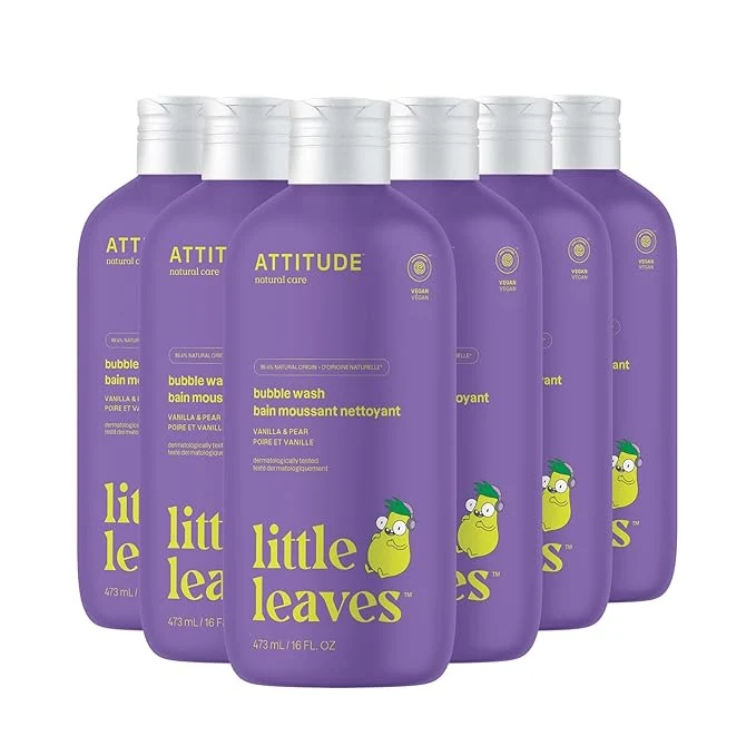 Superior Attitude Bubble Wash for Kids EWG Bubble Bath Hair Shampoo and Body Safe