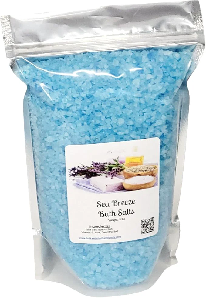Pure Bath Salts 4lb Bag Choose Your Scent Epsom Salt Sea Salt Bathing Fine Crafted