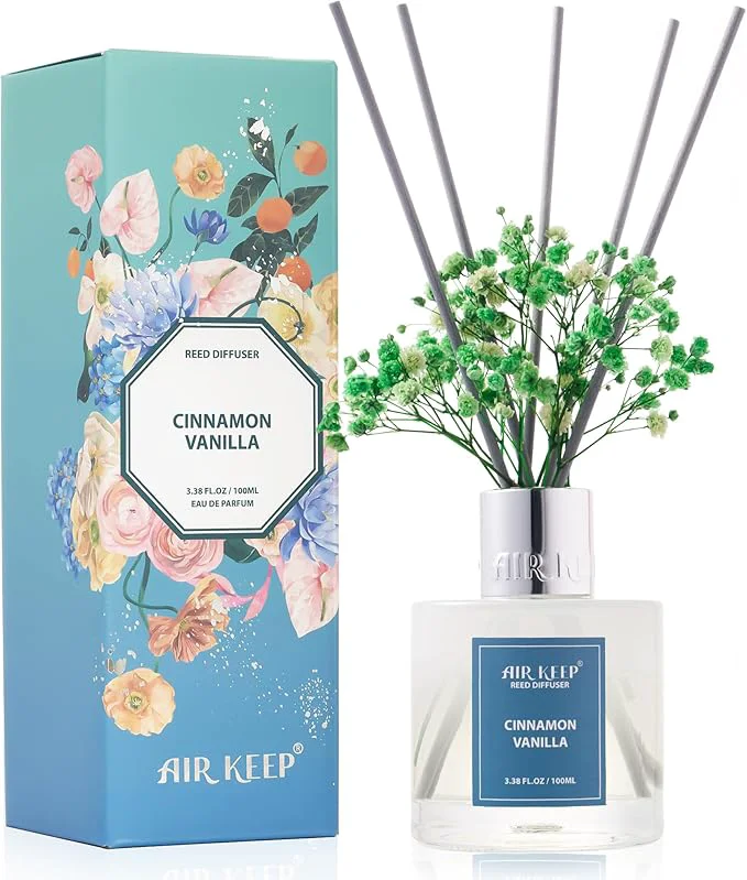 Detailed Airkeep Reed Diffuser Set 3.38 fl oz Eco-Friendly