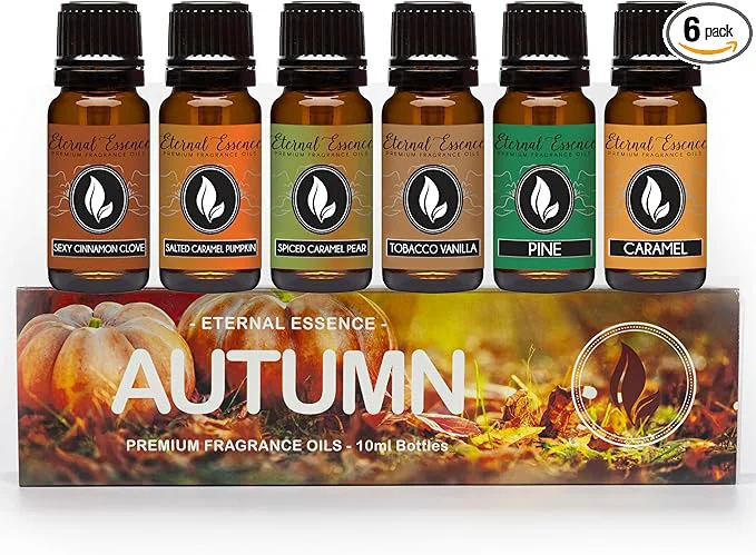 Responsible Eternal Essence Oils Autumn Set of 6 Premium Fragrance Oils Exclusive