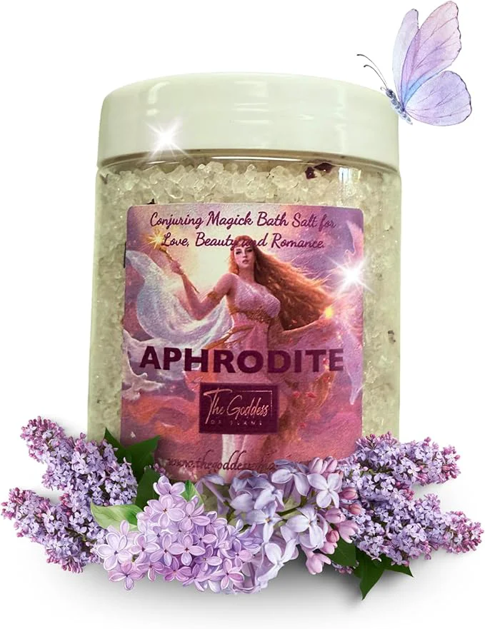 Artisan Aphrodite Bath Salts – 12 oz Dead Sea Salt Bath Soak Versatile
