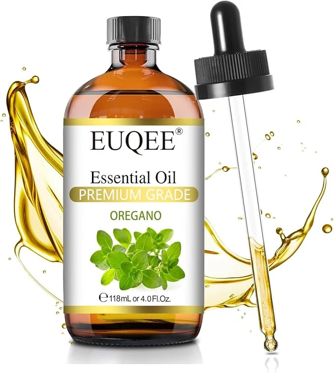Minimalist EUQEE Oregano Essential Oil 4oz 118ML Large Capacity Oregano Oil Pure Excellent