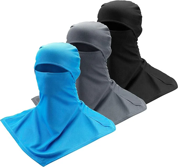 Trendy SATINIOR 3 Piece Balaclava Face Cover Sun Protection Neck Cover Summer Detailed