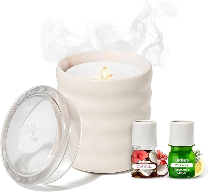 Consistent Lifelines Flameless Candle Aromatherapy Essential Oil Diffuser Reliable