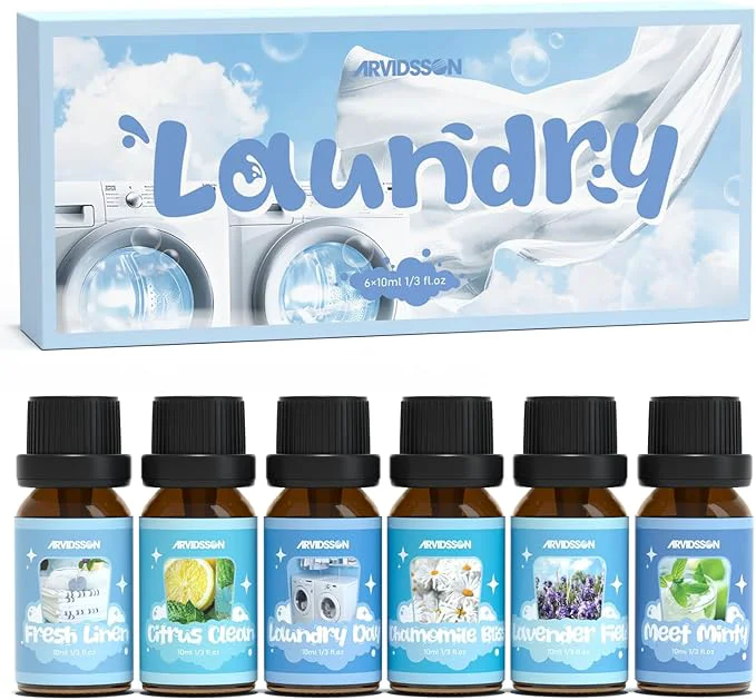 Premium ARVIDSSON Laundry Collection Essential Oil Set Natural Clean Essential Oils Minimalist