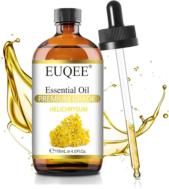 Casual EUQEE Helichrysum Essential Oil 4 oz 118 ml Large Bottle Premium Helichrysum Oil High-Quality