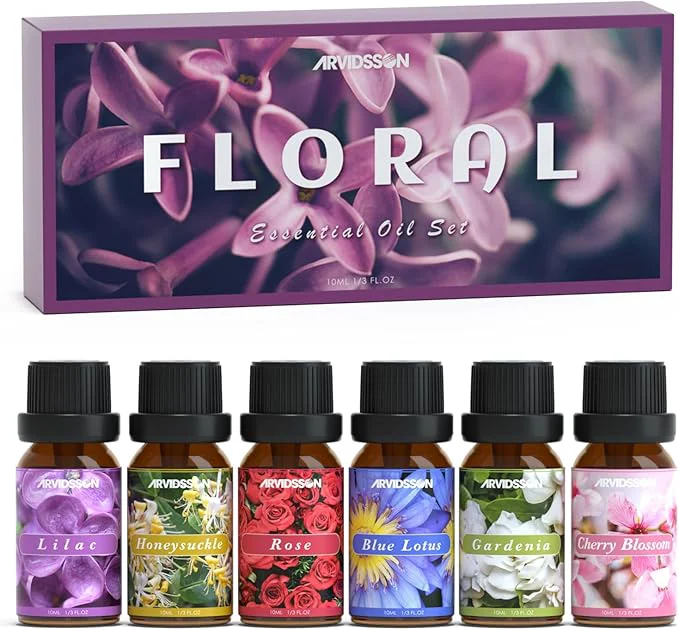 Durable ARVIDSSON Floral Essential Oils Set Natural Flower Essential Oil Gift Superior