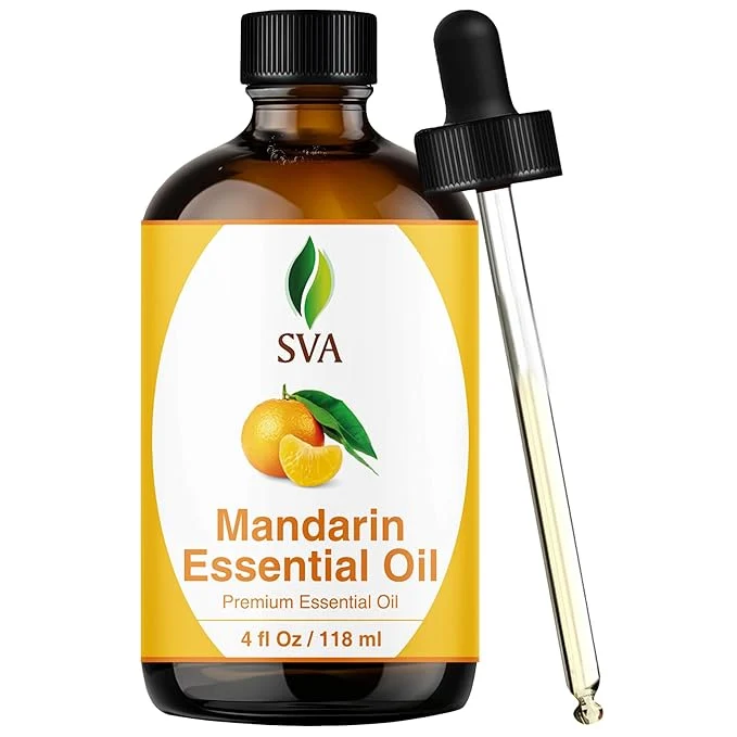 Outstanding SVA Mandarin Essential Oil – 4 Fl Oz – Natural Mandarin Oil Casual